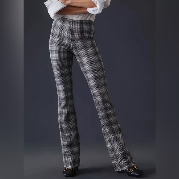 Anthropologie Maeve Plaid Bootcut Pants - Picture 1 of 10